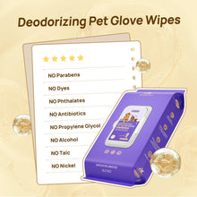 HICC Pet® Deodorizing Pet Glove Wipes For Dogs & Cats, 20 Pcs