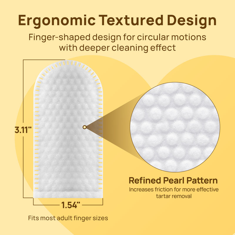 HICC Pet® Pet Dental Finger Wipes For Dogs & Cats, 50 Pcs