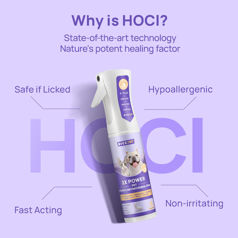 HICC Pet® 2X Power Pet Wound & Antimicrobial Spray For Dogs & Cats, 296ml