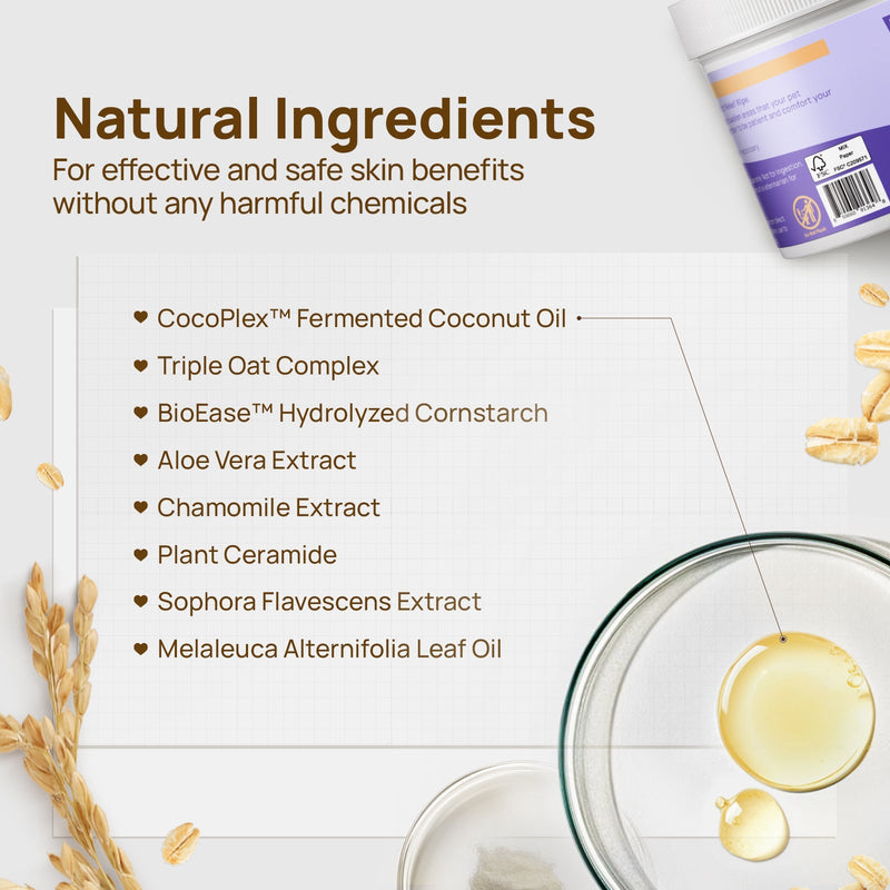 HICC Pet® Itch Relief Skin Soothing Wipes For Dogs & Cats