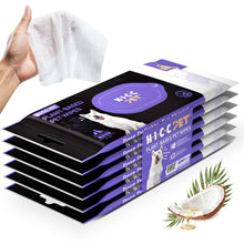 HICC Pet® Plant-Based Pet Wipes For Dogs & Cats, Damask Rose Scent