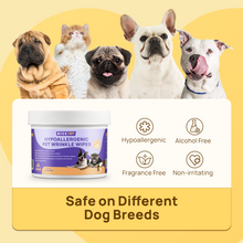 HICC Pet® Wrinkle Skinfold Care Wipes For Dogs & Cats, 100 Pcs