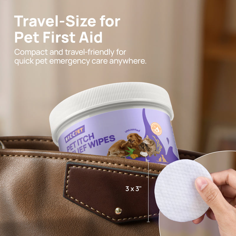 HICC Pet® Itch Relief Skin Soothing Wipes For Dogs & Cats