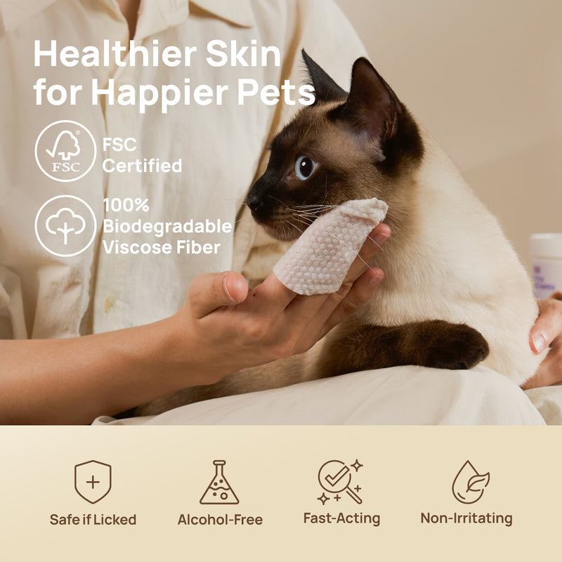 HICC Pet® Itch Relief Skin Soothing Wipes For Dogs & Cats